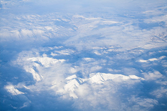 Montagnes vues du ciel - Janvier 2006 - Turquie